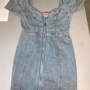 Denim Mini Dress Medium